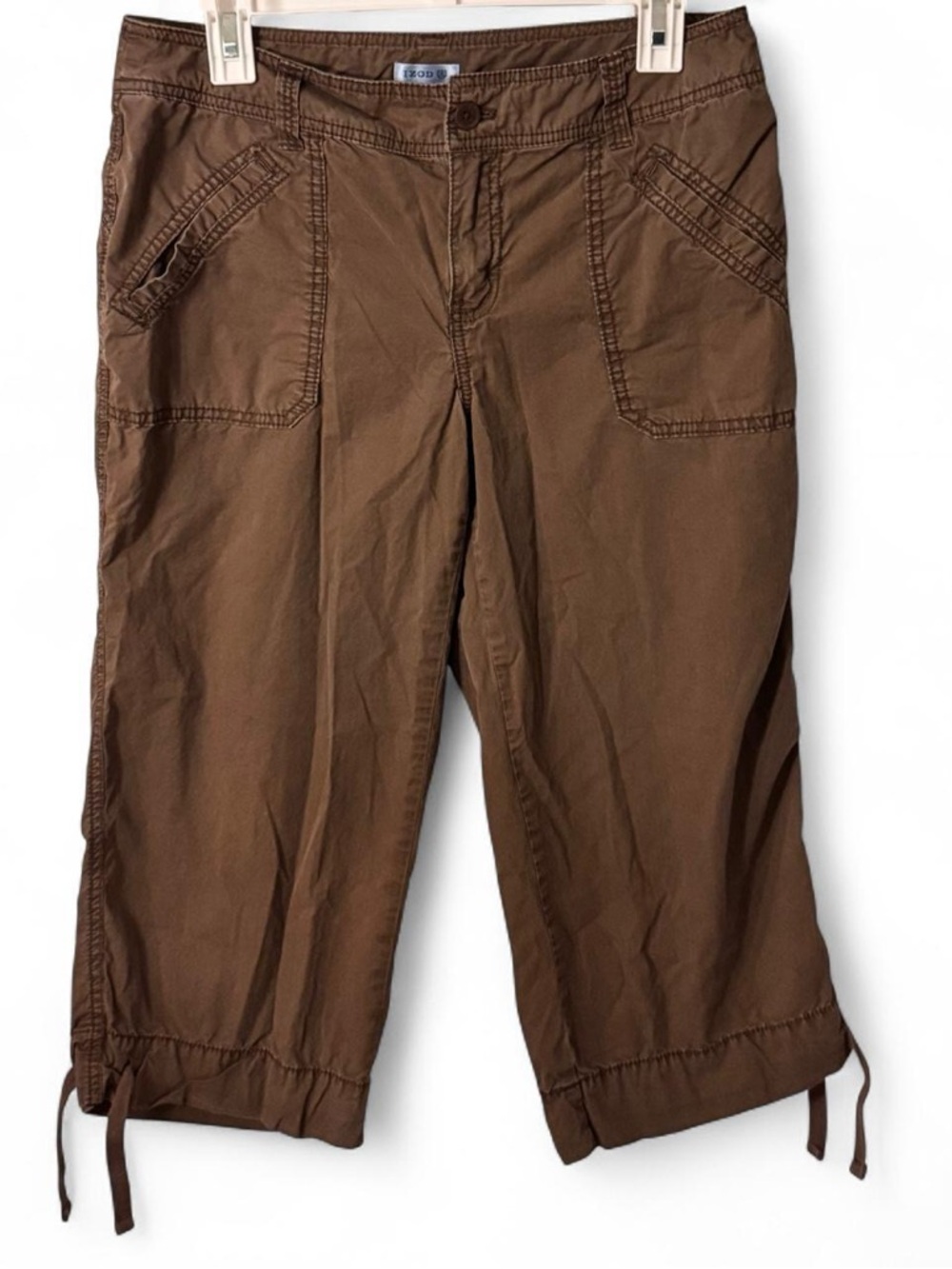 Brown Women’s y2k Cargo Capris Size 8